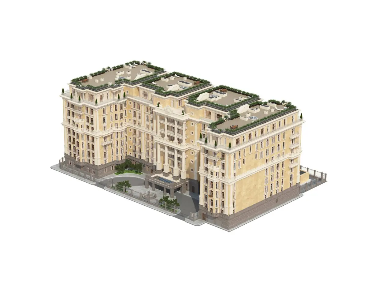 Облёт жилого комплекса на 360°