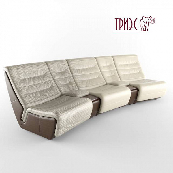 3D-моделирование дивана Диана