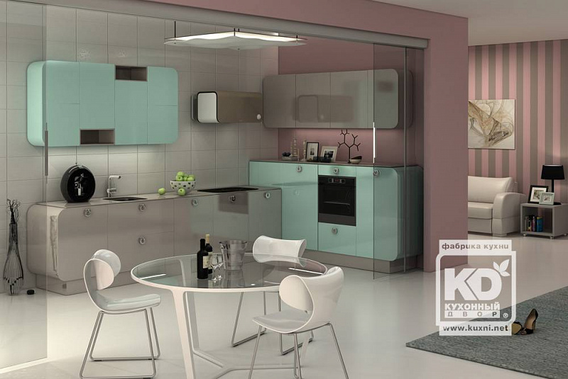 3D-моделирование и визуализация интерьера кухонного гарнитура Селена